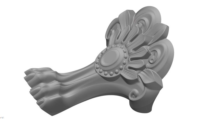 CAD model of the foot