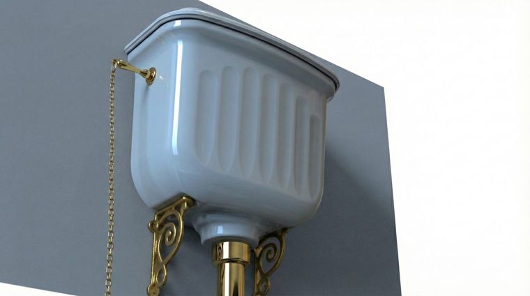 BELLA UNO classic cistern in cast polymer
