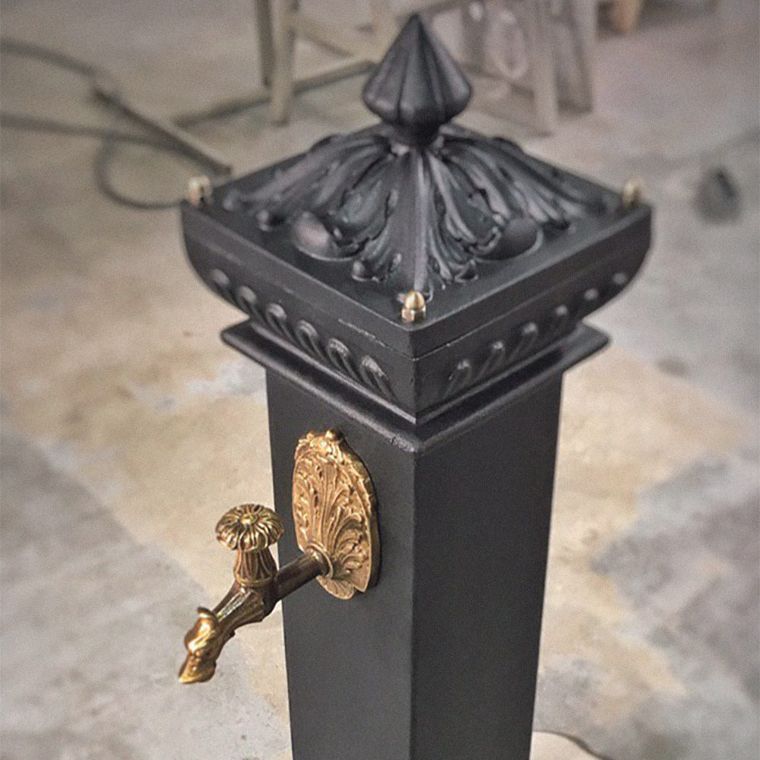 Finished fountain, detail