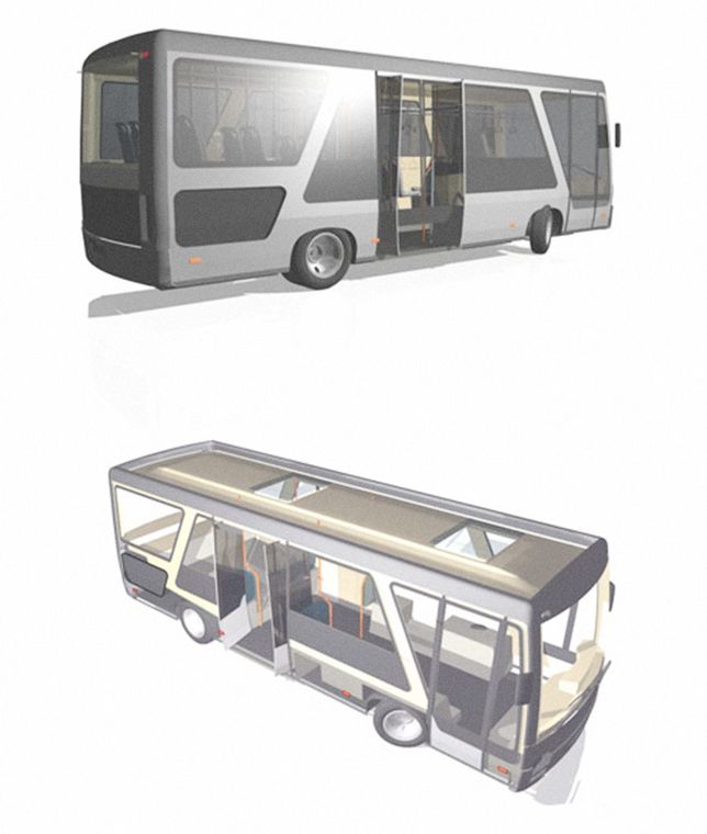 CAD-модель автобуса
