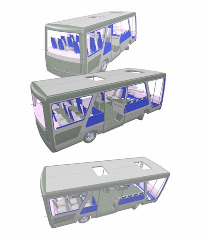 Компоновка салона в CAD